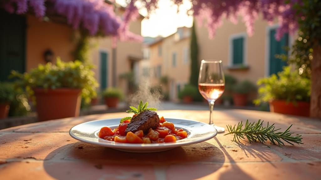 Plats halal variés présentés sur une table de restaurant