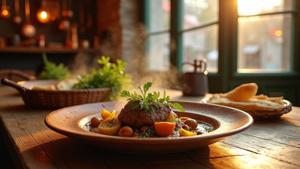 Logo de certification halal sur un menu de restaurant