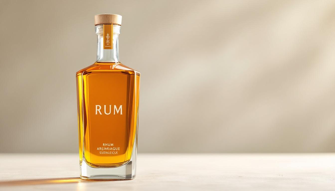 Bouteilles de rhum agricole et traditionnel côte à côte
