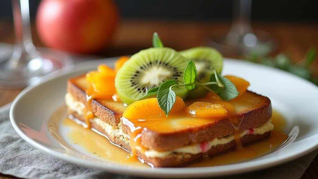 Salade de fruits frais avec agrumes et menthe
