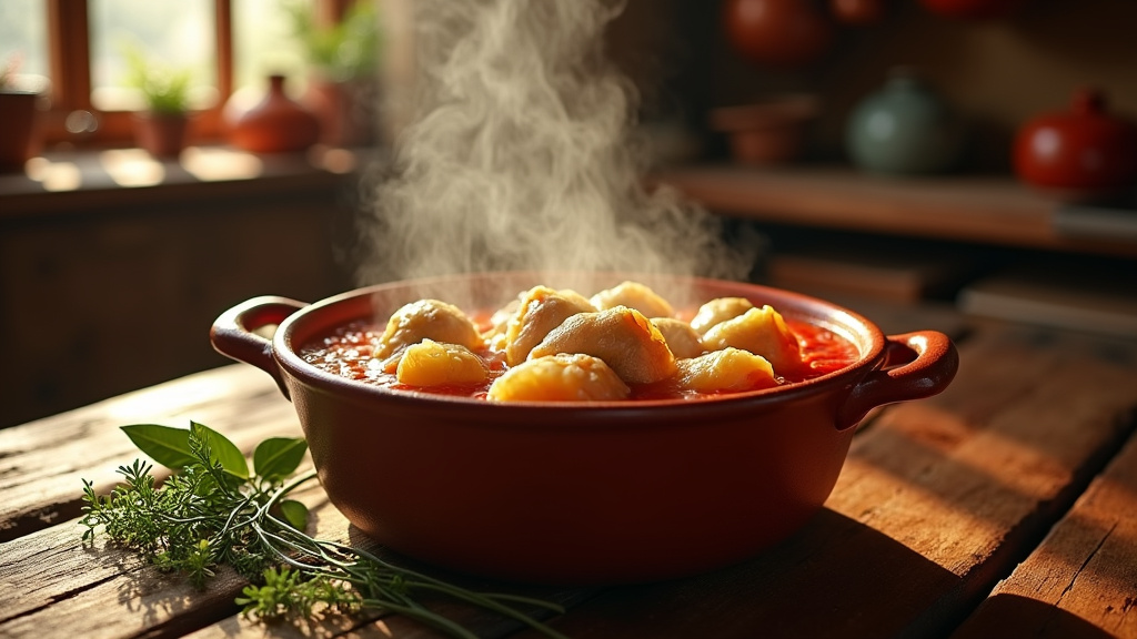 Service de Sarma avec ses accompagnements traditionnels