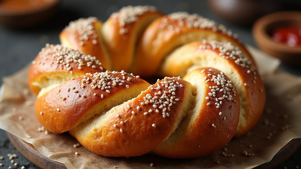 Vendeur de simits au marché animé d'Istanbul