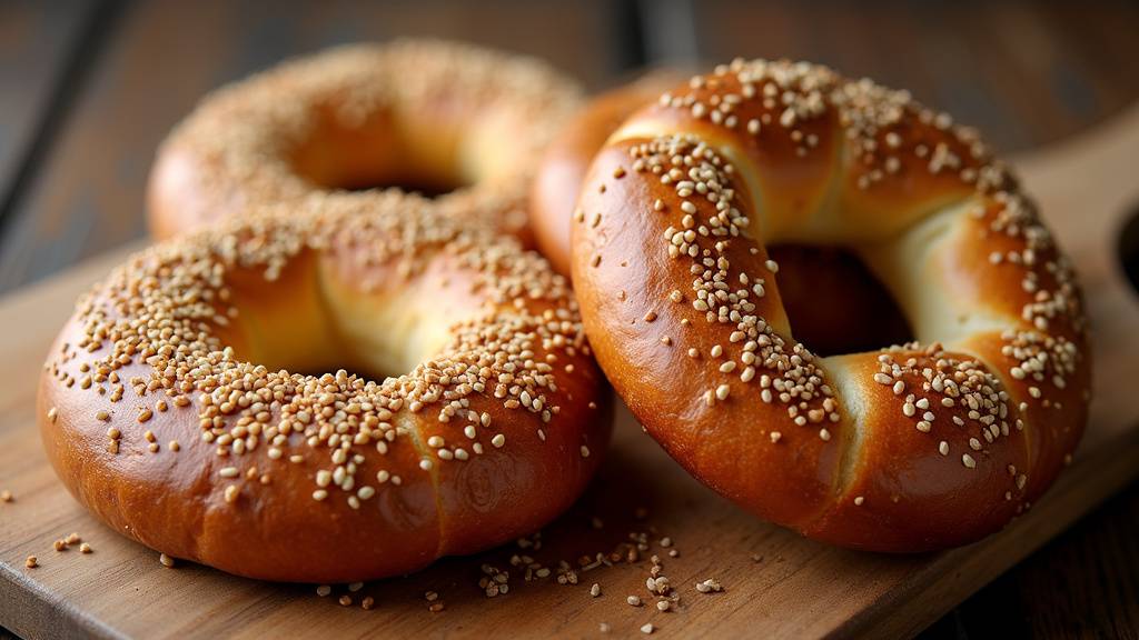 Simits dorés et croustillants fraîchement sortis du four