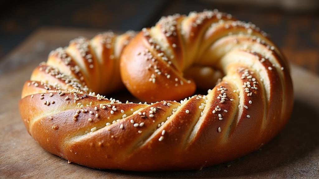 Petit-déjeuner turc traditionnel avec simits, fromage, olives et légumes