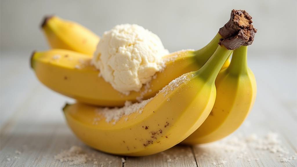 Smoothie préparé avec des bananes congelées