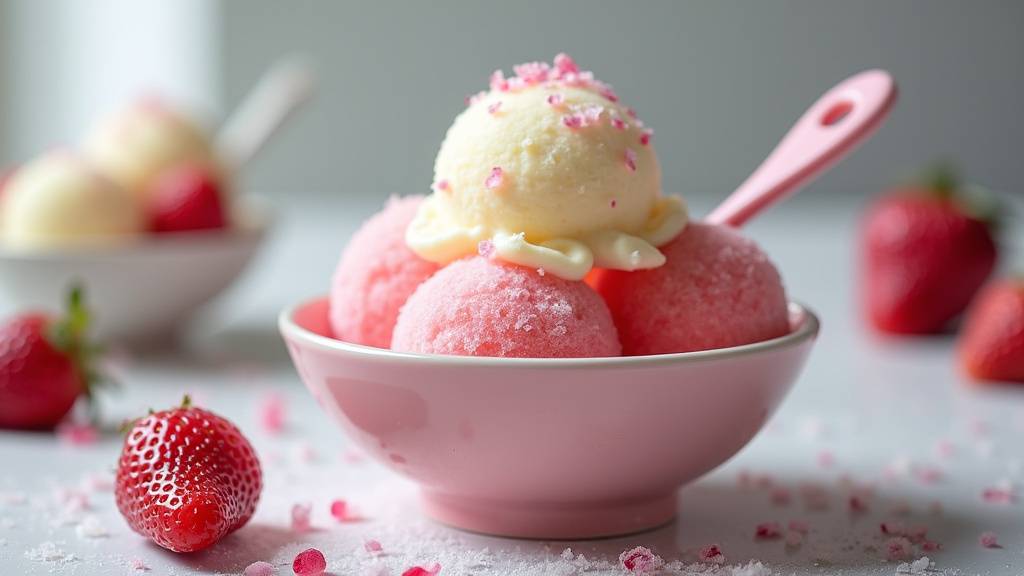 Détail du mécanisme interne d'une sorbetière