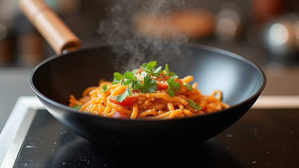 Spatule en bois pour wok