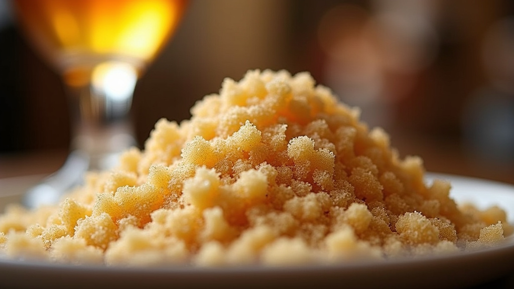 Grains de malt et processus de brassage montrant la transformation des sucres