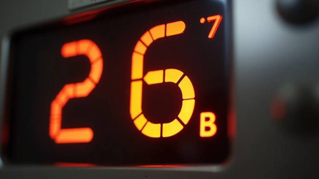 Comparaison visuelle d'un thermomètre de four en Celsius et Fahrenheit