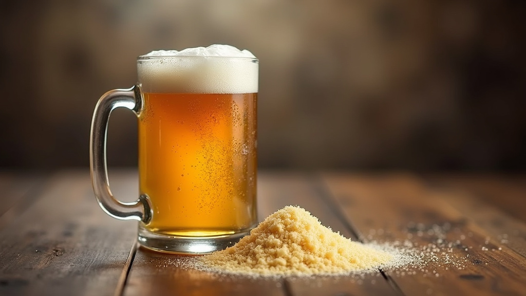 Différents types de bières avec leurs taux de sucre respectifs