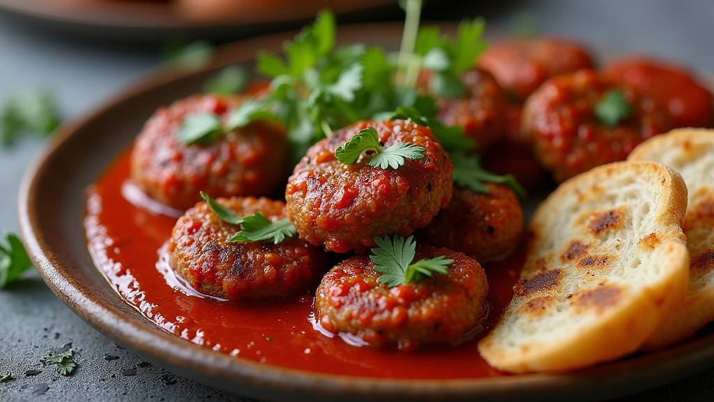 Différents types de köftes turques traditionnelles