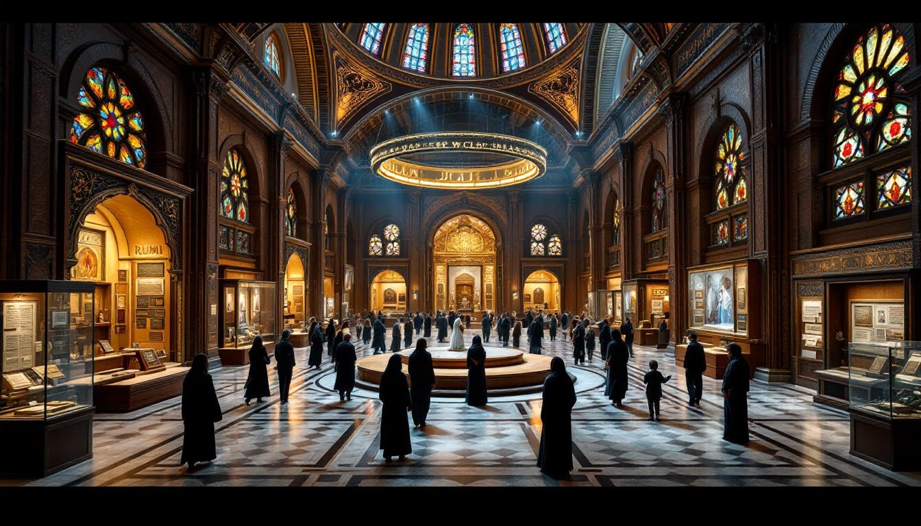 Mausolée de Rumi au Musée Mevlana à Konya, Turquie