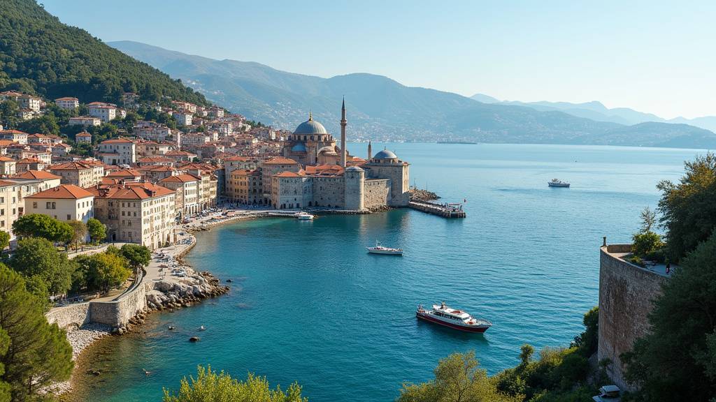 Paysage époustouflant de Cappadoce avec montgolfières au lever du soleil