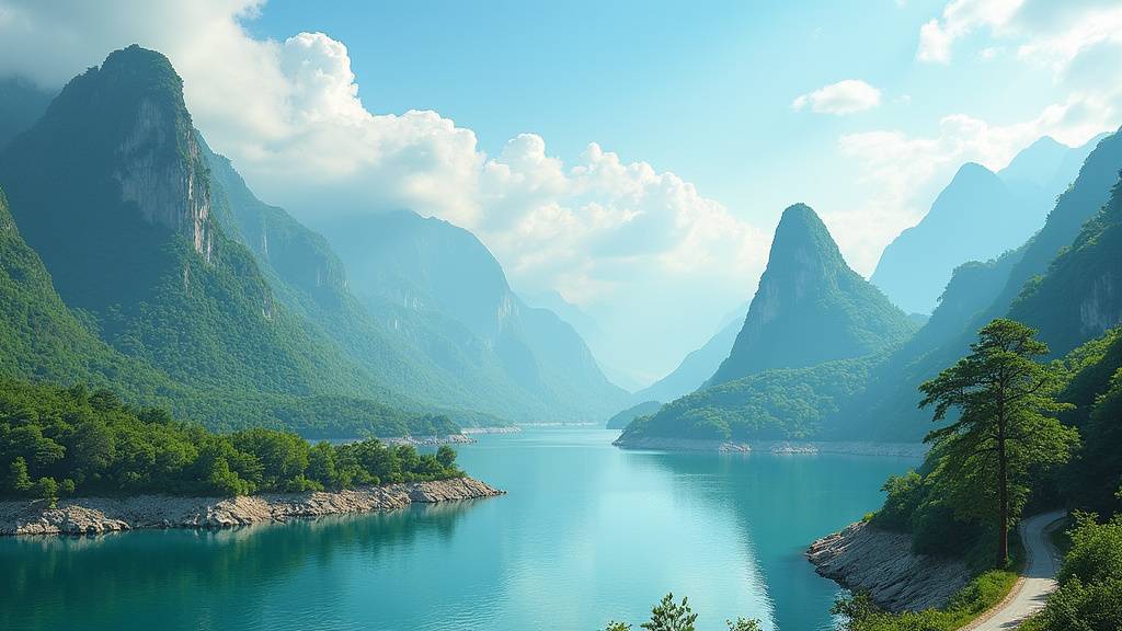 Vue panoramique du Lac Abant à Bolu, Turquie, au lever du soleil