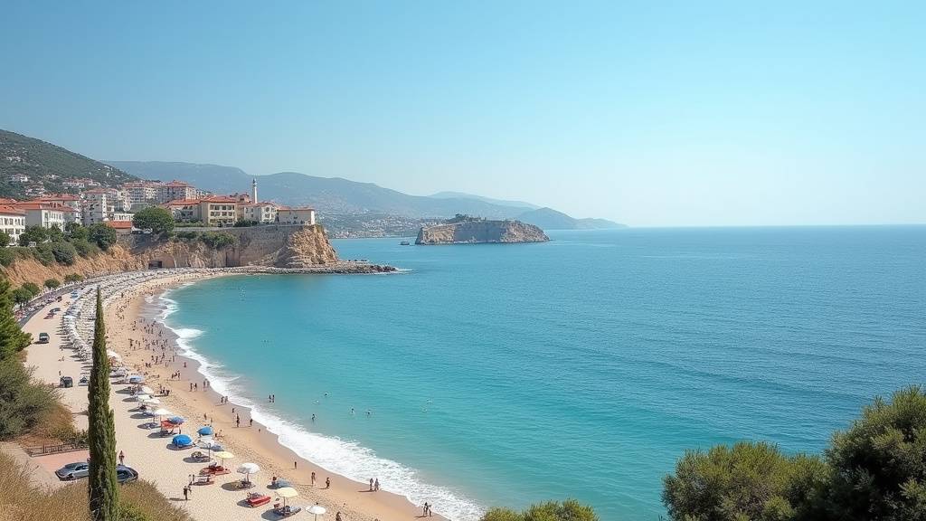 Vue panoramique de Foça sur la côte Égéenne en Turquie