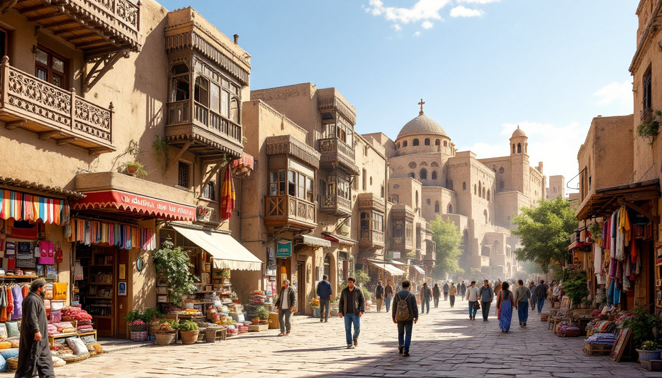 Vue panoramique de la ville de Mardin perchée sur les hauteurs du sud-est turc